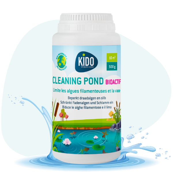 Cleaning pond bioactif – Limite les algues filamenteuses et la vase sans biocides Cleaning pond bioactif - Limite les algues filamenteuses et la vase sans biocides